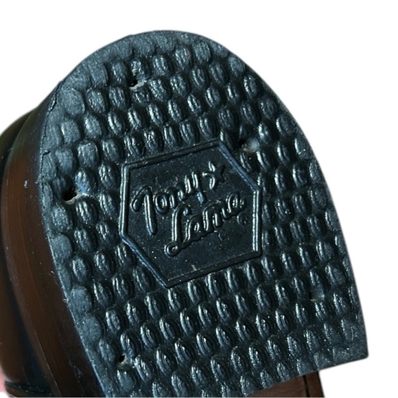 TONY LAMA Black Leather Western Roper Cowgirl Boots Rodeo Style 7501L sz 4B - Picture 10 of 10